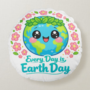 Joli Coussin de Lancer pour la Journée de la Terre