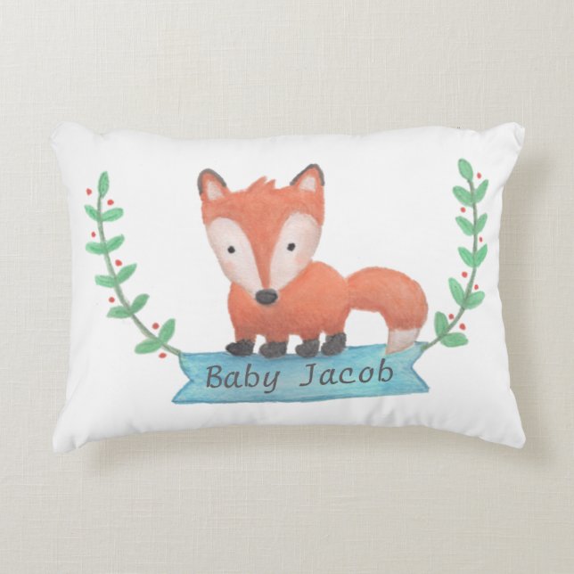 Joli Coussin de Lancer pour la Nurserie de Bébé av (Devant)