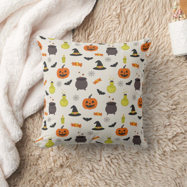 Joli coussin décoratif à motif Halloween (Couverture)