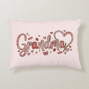 Joli coussin décoratif accent grand-mère fantaisis