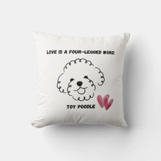 joli coussin décoratif Caniche jouet