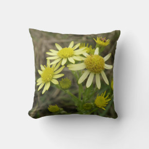 Joli Coussin Fleur sauvage jaune