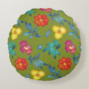 Joli Coussin floral coloré