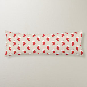 Joli Coussin Lombaire Chaussette de Noël Rouge