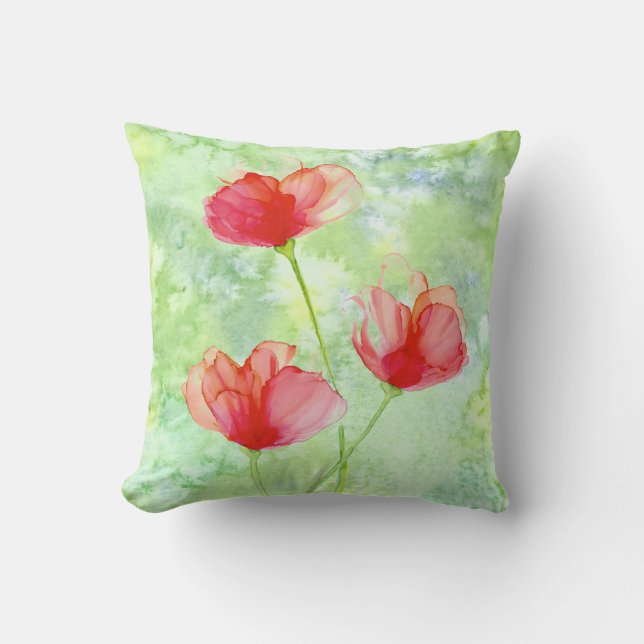 Joli Coussin Poppies (Recto)