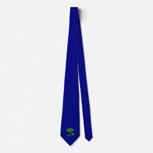 joli cravate à motif de pousse verte minimaliste