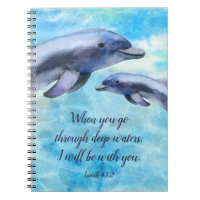 Joli dauphin d'aquarelle| Journal Notebook