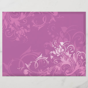 joli design floral tourbillon rose