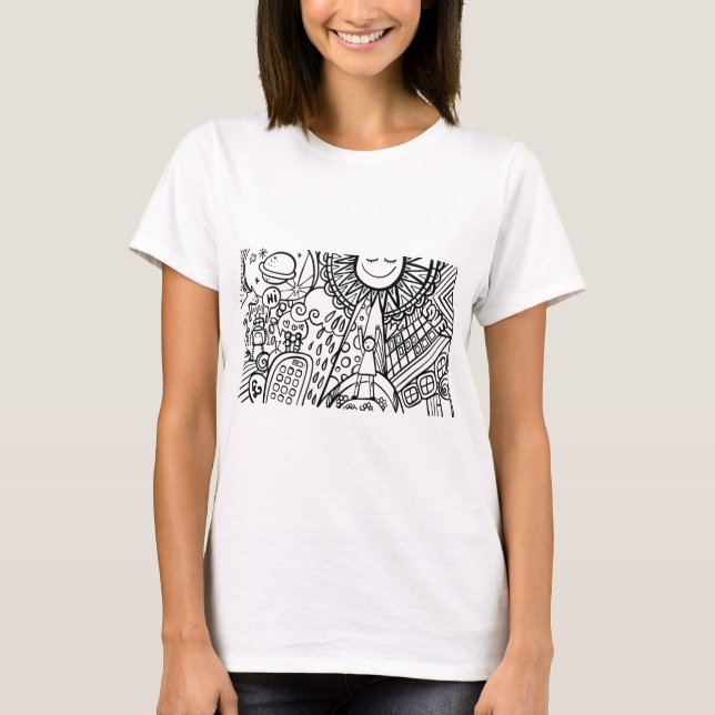 Joli dessin abstrait - T-shirt (Devant)