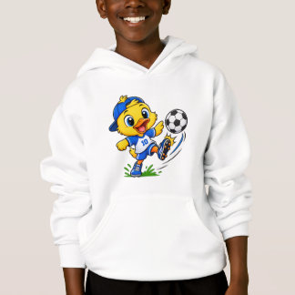 Joli dessin animé d'oiseau jouant au football | Sw