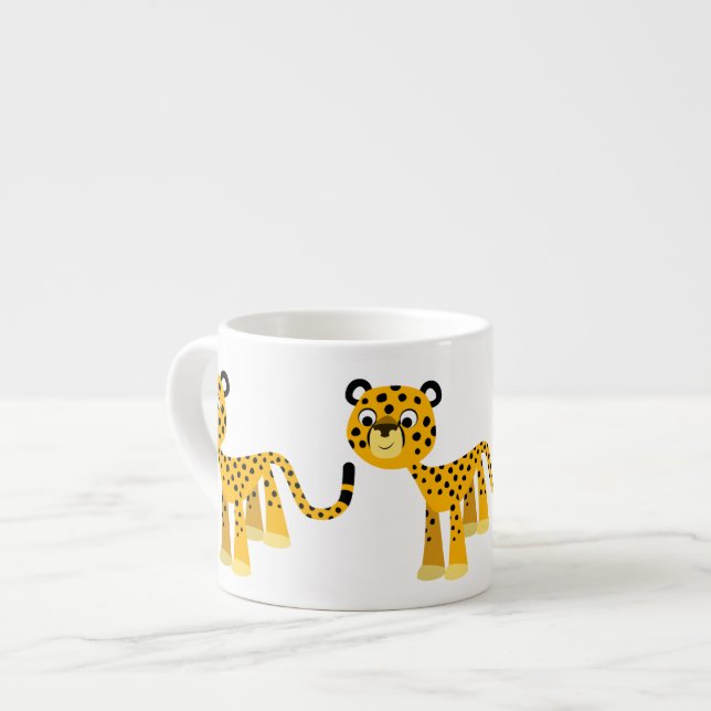 Joli Dessin Cheetah Espresso Mug (Devant gauche)