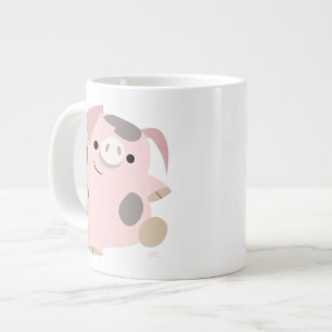 Joli dessin dansant cochon Jumbo Mug