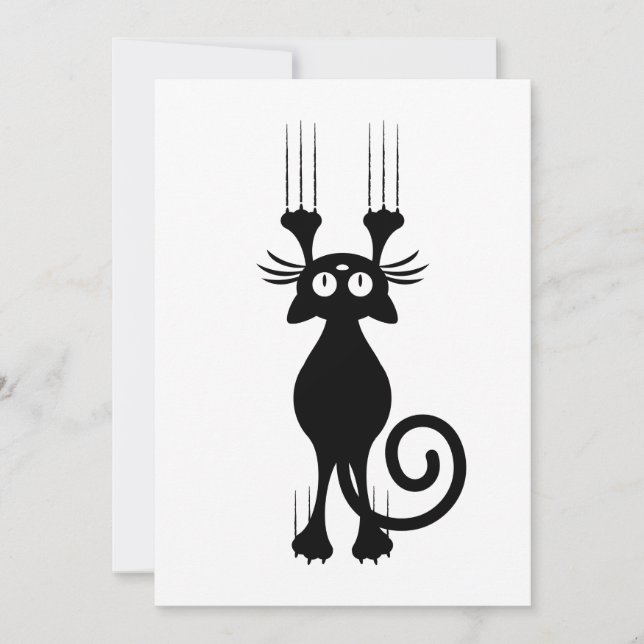 Joli dessin en noir chat (Devant)
