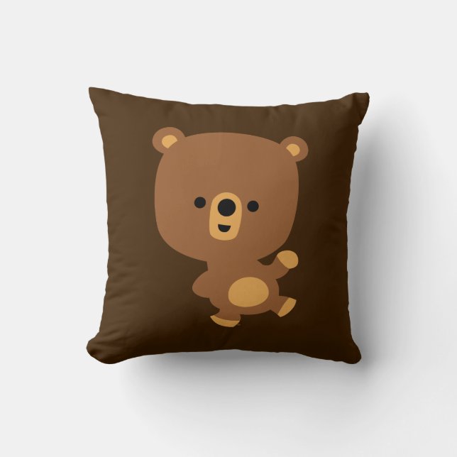 Joli dessin 'Good Vibe' Coussin d'ours (Recto)