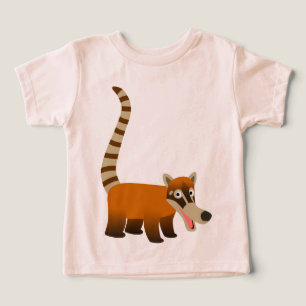 Joli dessin souriant Coatimundi T-Shirts bébé