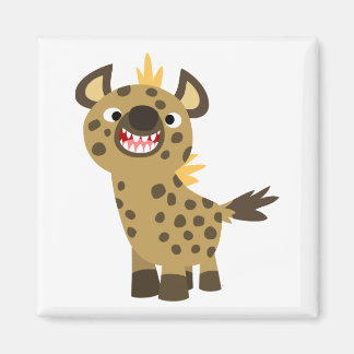 Joli dessin souriant Hyena Magnet