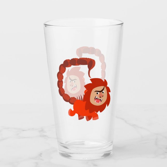 Joli dessin souriant Manticore Tumbler Verre (Devant)