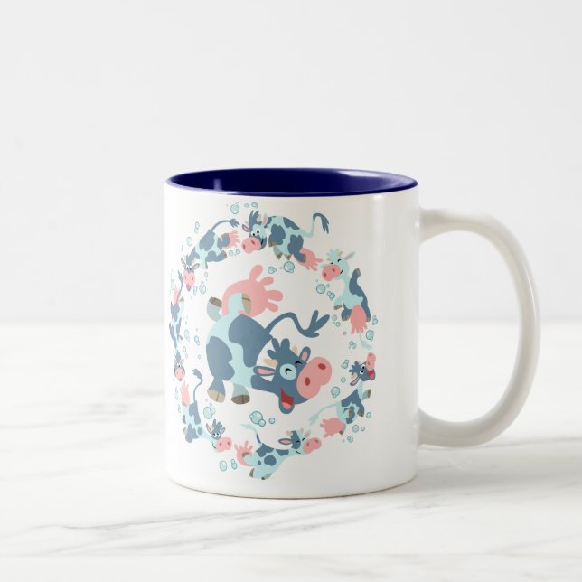 Joli dessin vaches de mer Mug (Droit)