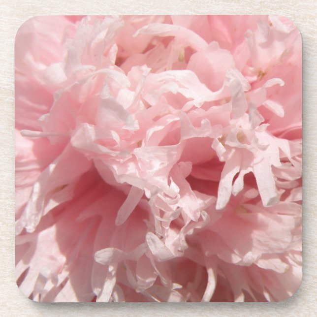 Joli Dessous de verre de liège rose pâle (Devant)