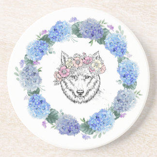 Joli Dessous de verre en grès de Wolf Floral Blue 
