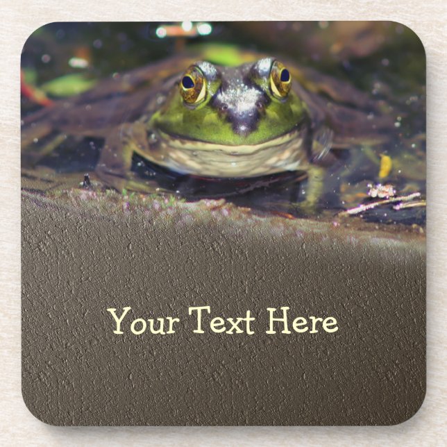 Joli Dessous de verre naturel face Bullfrog (Devant)