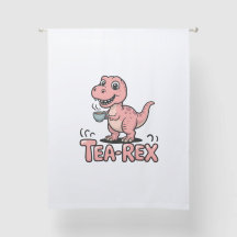 Joli dinosaure rose Tea-Rex – C'est l'heure du thé