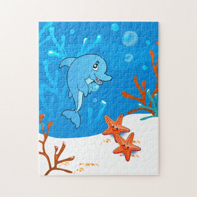Joli Dolphin Ocean Puzzle (Vertical)