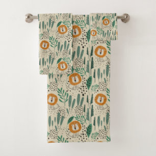 Joli Doodle Lion Jungle Rainforest Motif