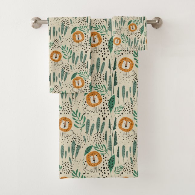 Joli Doodle Lion Jungle Rainforest Motif (En situation)