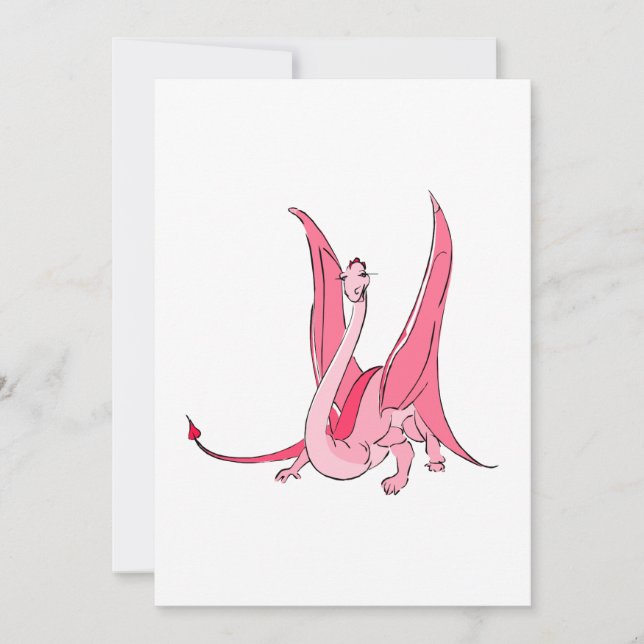 Joli Dragon Imaginaire Rose (Devant)