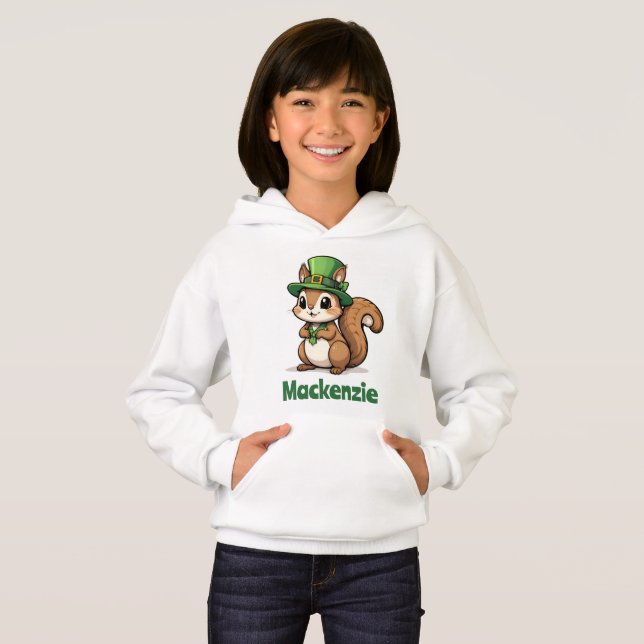 Joli écureuil de la Saint Patrick avec Casquette v (Devant entier)