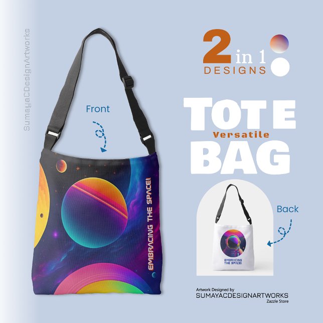 Joli Embracement L'Espace 2 en 1 Sac fourre-tout (Versatile Tote Bag 2 in 1)