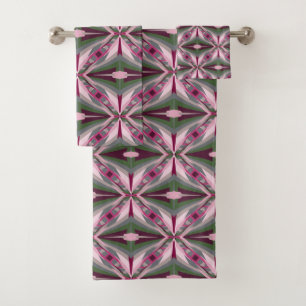 Joli en rose et vert, bloc de couleur étiré