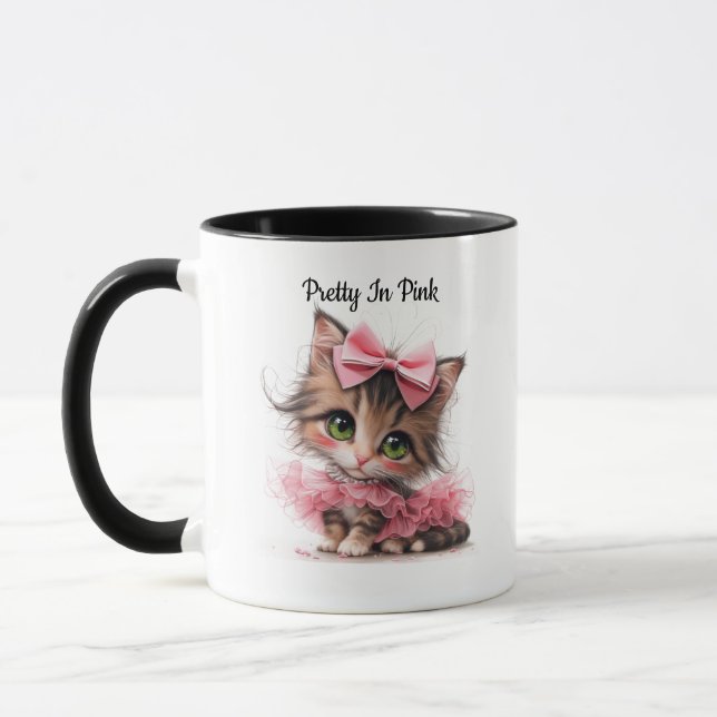 Joli En Rose. – Mug Chaton (Gauche)