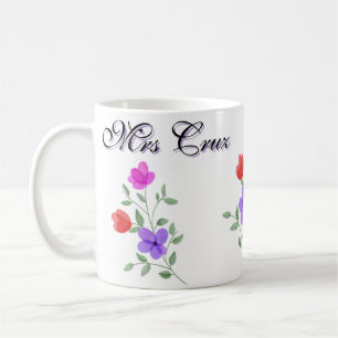 Joli enseignant floral Mug sur mesure