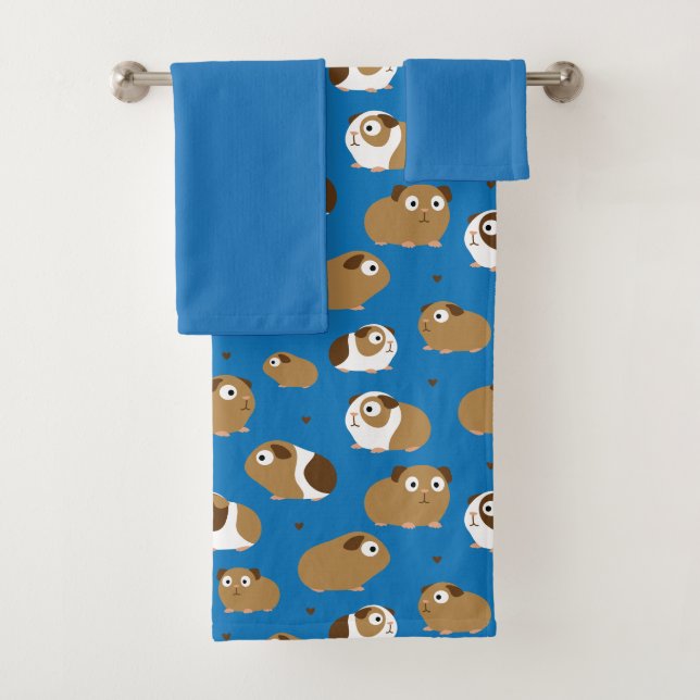 Joli Ensemble De Serviettes De Bain De Cochons De  (En situation)