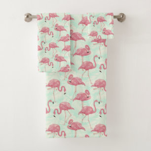 Joli ensemble de serviettes Flamingo Pattern