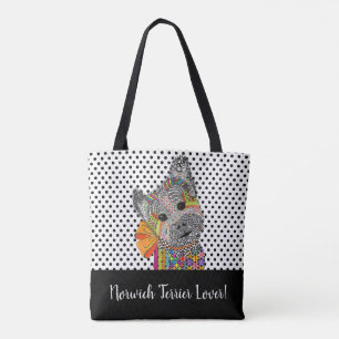 Joli et coloré Norwich Terrier Lover Sac fourre-to