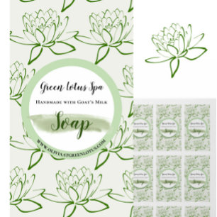 Joli Étiquette d'emballage floral de beauté