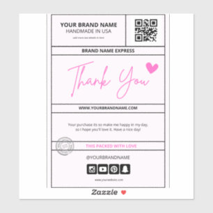 Joli étiquette d'expédition