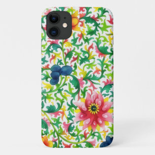 Joli étui de téléphone de style Vintage Floral Art