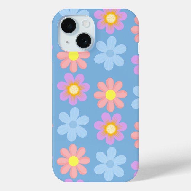 joli étui floral pour iphone 15. (Verso)