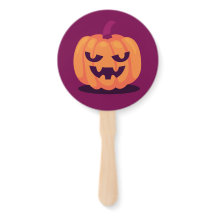 Joli éventail à main citrouille Halloween - Pièce 