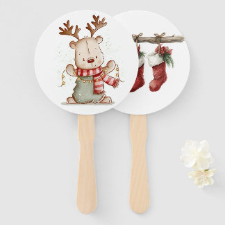 Joli éventail pliable pour les fêtes de fin d'anné