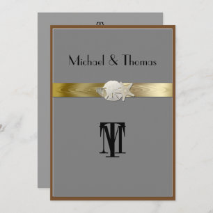 Joli Faire-part de mariage, Starfish, Dollar de sa