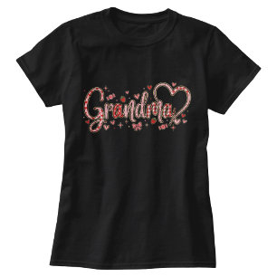 Joli, fantaisiste et chaud T-Shirt de grand-mère