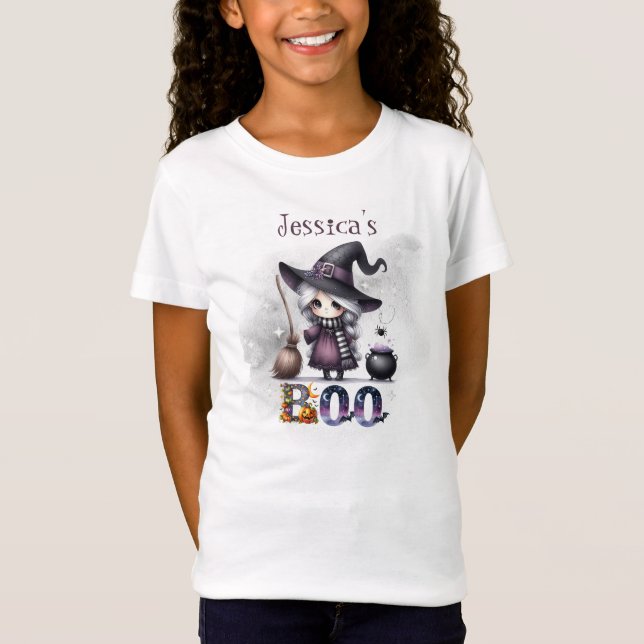 Joli Fantôme De Boo Halloween T-shirt Enfants (Devant)