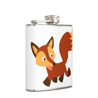 Joli flacon de hanche Fox Cartoon