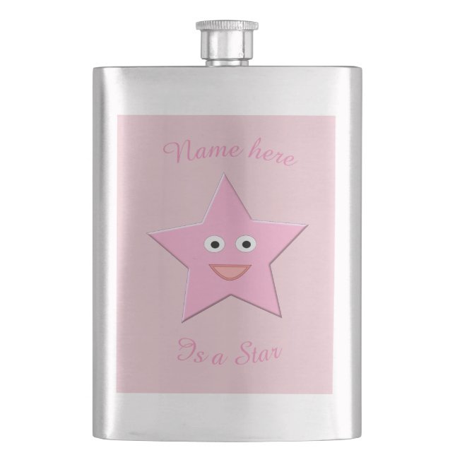 Joli flacons personnalisés Rose Star (devant)