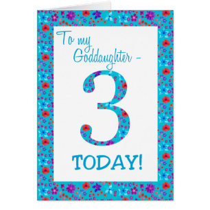 Joli Floral 3ème anniversaire pour Godgirl Blue